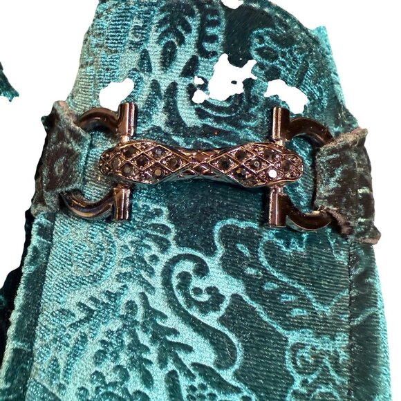 Royal Shoes Green Velvet Loafers Moccasins Men’s Size 9 Shoes New - Picture 6 of 7